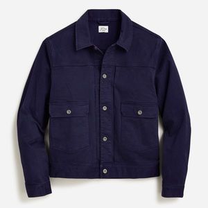 Wallace & Barnes garment-dyed duck canvas trucker jacket